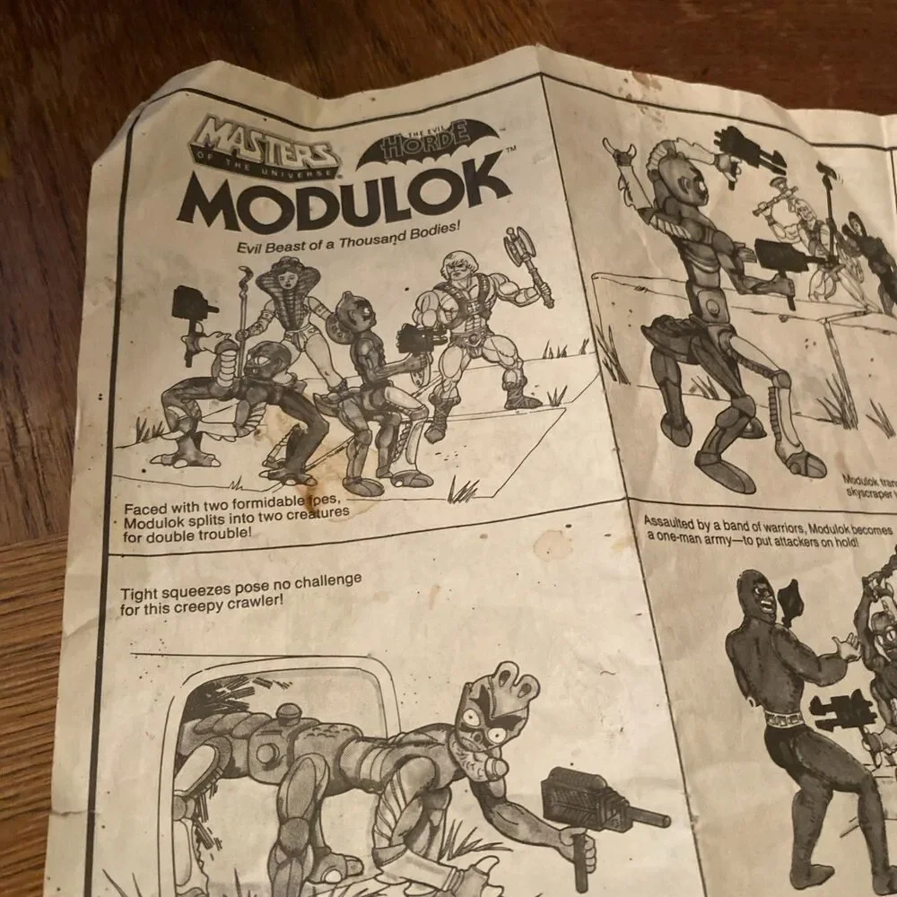 MASTERS OF THE UNIVERSE MODULOK VINTAGE USED ACTION FIGURE 1980'S RETRO